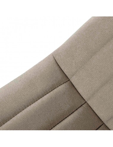 Cadeira estofada Flash, tecido, metal, preto