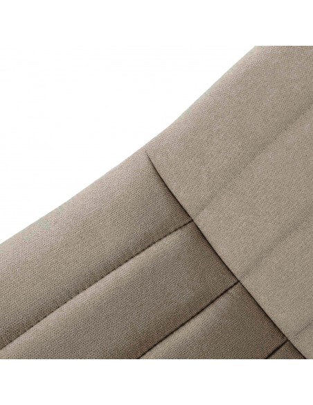 Cadeira estofada Flash, tecido, metal, preto