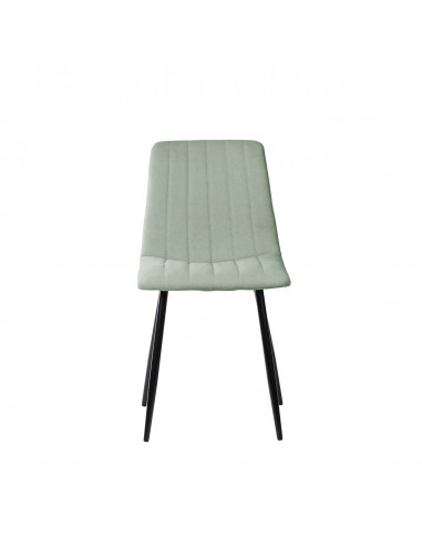 Silla tapizada Flash, tejido, metal negro