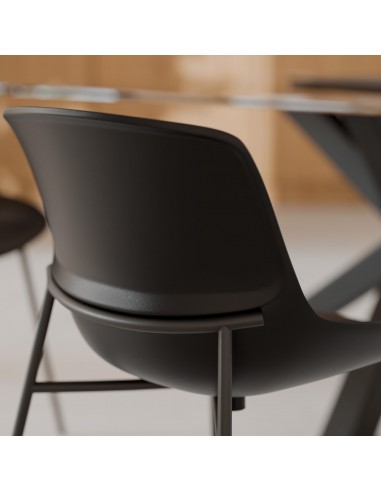 Silla LUNA Moderna Polipropileno con Patas...
