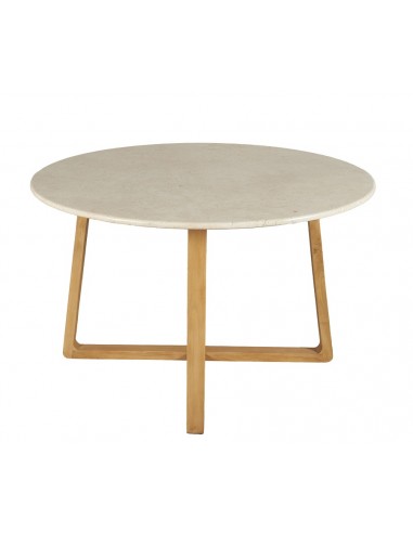 Mesa redonda de mármore Fanny 120 com base de...