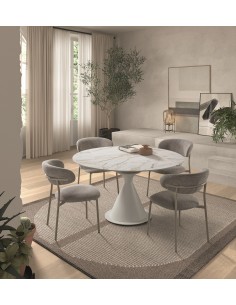 Mesa extensível giratória KORA 80 (130) x 75 (130),... 2