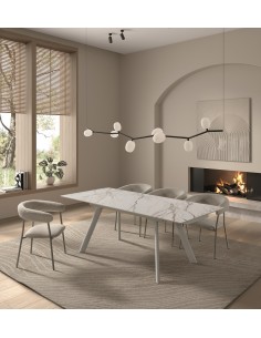 Mesa minimalista extensible ARMINIA 160(240) x 90... 2