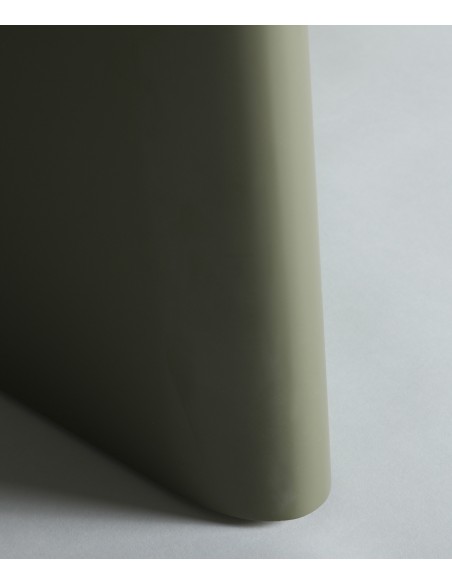 Mesa redonda com desenho geométrico 120 MORLA, MDF verde