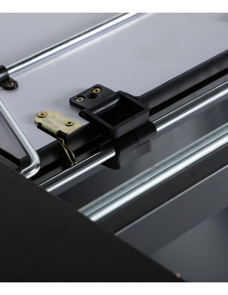 Mesa oval extensível LIZANT 160(200) x 100, MDF preto