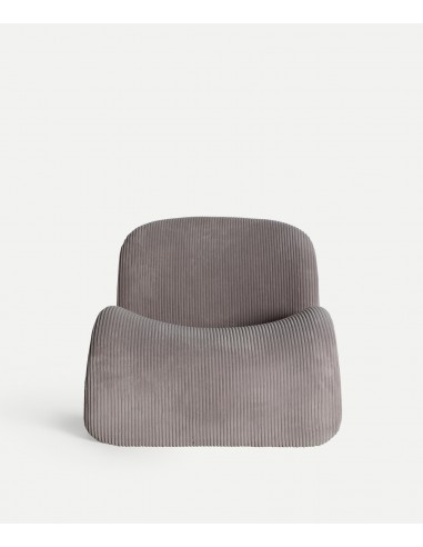 Sillón de diseño art deco VIANNE en tejido pana...