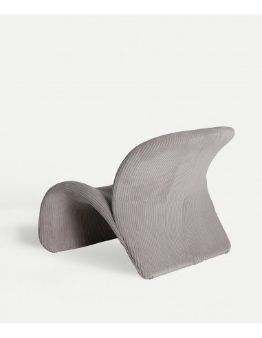 Sillón de diseño art deco VIANNE en tejido pana...