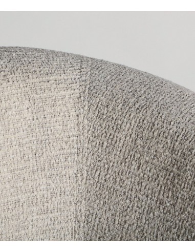 Sillón de diseño art deco STADEN tejido blanco...