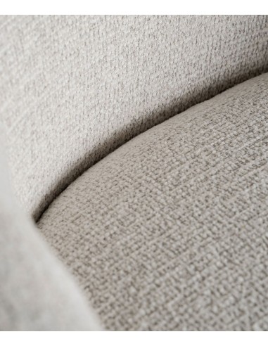 Sillón de diseño art deco STADEN tejido blanco...