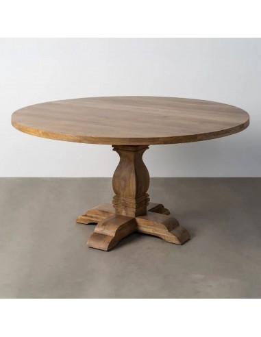 Mesa redonda rustica boho CALMA 150 en Madera de Mango