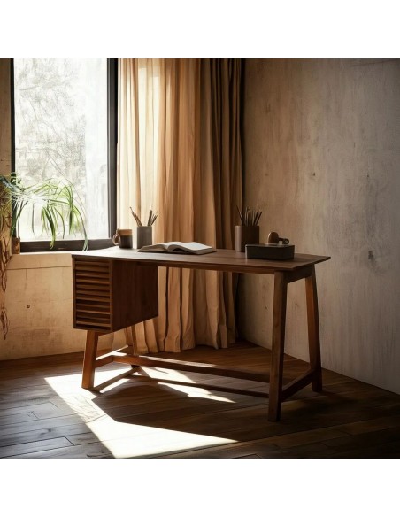 Escritorio étnico DARLIN 125 x 60 en madera de mango natural