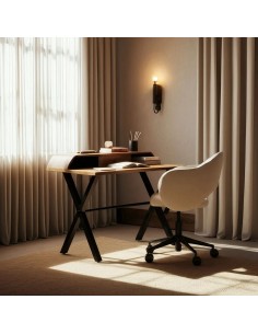 Escritorio industrial LINDAR 125 x 62 en madera de mango... 2