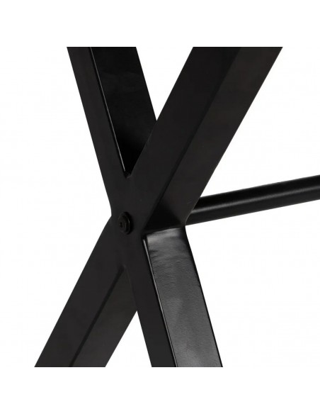 Escritorio industrial LINDAR 125 x 62 en madera de mango natural y metal