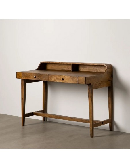 Escritorio vintage ENZO 122x 62 en madera de mango natural