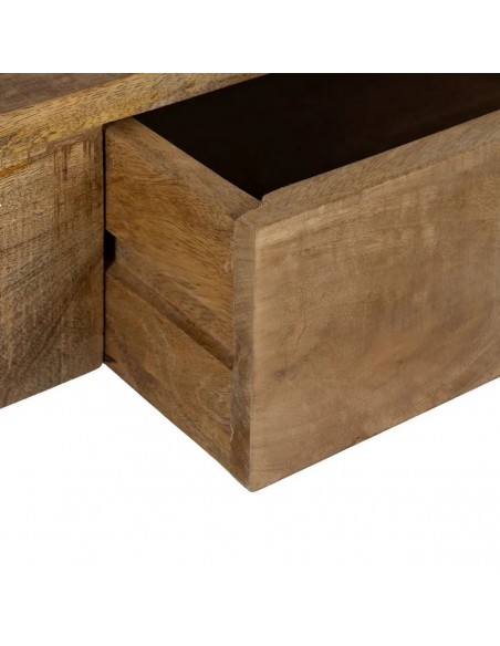 Escritorio KENDAL 120 x 50 en madera de mango y metal negro