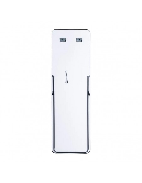 Espejo vestidor con luz led FLEY 50x160 en aluminio negro