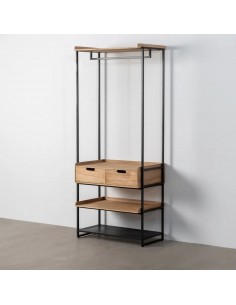 Móveis de camarim Atenas 80x48x192, MDF carvalho e metal...