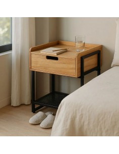 Mesa de cabeceira ATENAS 45x41x56 estilo industrial 2