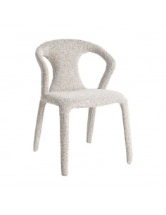 Silla con patas tapizadas NIVARIA de diseño 3d en tejido... 2