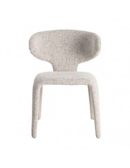 Silla con patas tapizadas ORION de diseño 3d en tejido jaspeado.