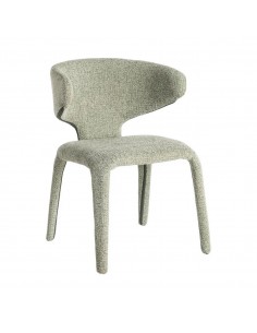 Cadeira ORION com pernas forradas em design 3D em tecido...