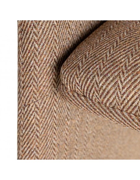 Cadeira com pernas estofadas ESPIGA design moderno em tecido mesclado