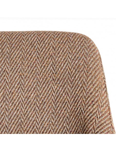 Silla con patas tapizadas ESPIGA de diseño moderno en tejido jaspeado