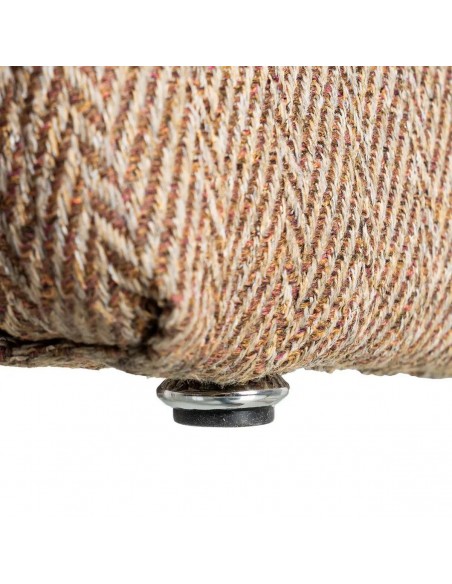 Cadeira com pernas estofadas ESPIGA design moderno em tecido mesclado