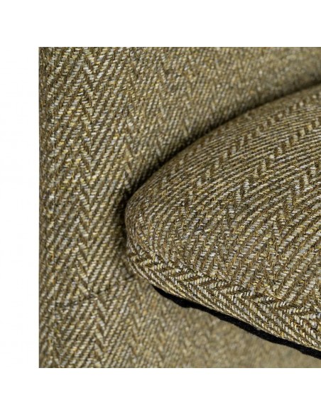 Cadeira com pernas estofadas ESPIGA design moderno em tecido mesclado