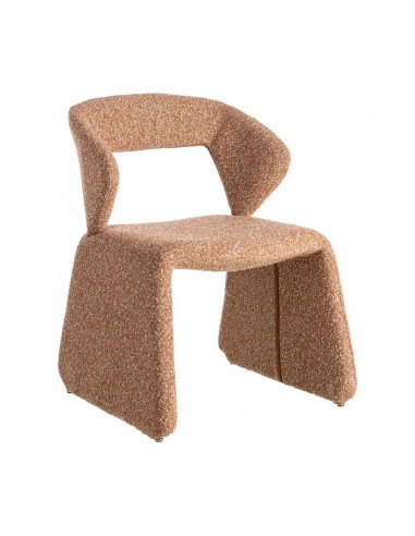 Silla tapizada SALOMÓN de diseño moderno en tejido boucle jaspeado