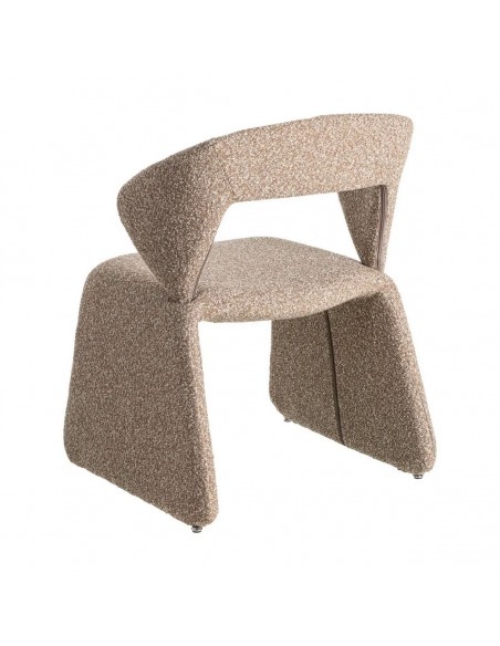 Silla tapizada SALOMÓN de diseño moderno en tejido boucle jaspeado