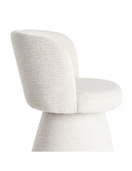 Silla giratoria con retorno automático LUNARIA de diseño curvo 3d