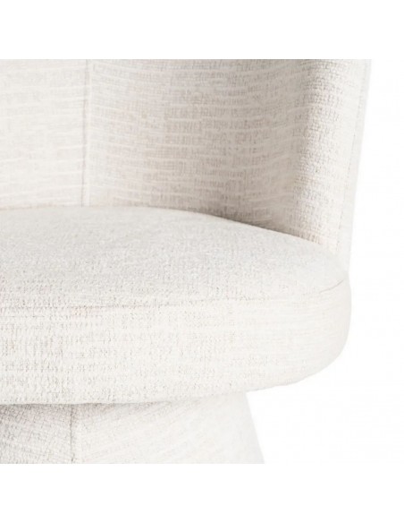 Silla giratoria con retorno automático LUNARIA de diseño curvo 3d