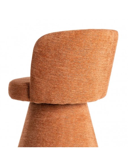 Silla giratoria con retorno automático LUNARIA de diseño curvo 3d