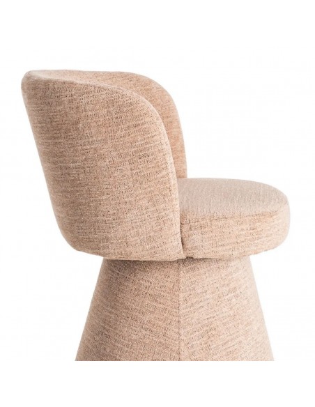 Silla giratoria con retorno automático LUNARIA de diseño curvo 3d