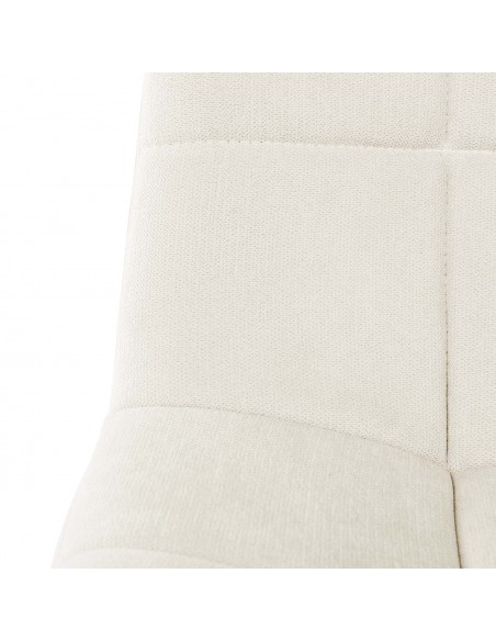 Silla de diseño nórdico MINNIE, patas metal acabado madera, tejido Nilo