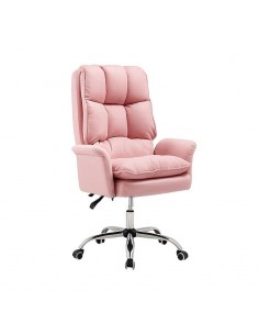 Sillón de oficina ROSA giratorio alto INZMA, piel sintética