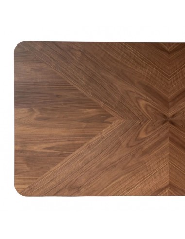 Mesa de jantar 180x90 INDUSTRIA, MDF nogueira e...