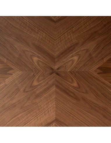 Mesa de jantar 180x90 INDUSTRIA, MDF nogueira e...