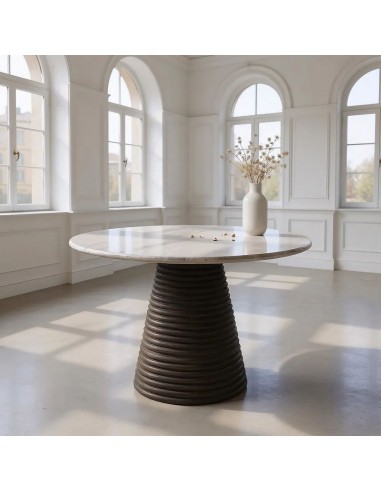 Mesa redonda de sala 110 MARBELLA em mármore e...