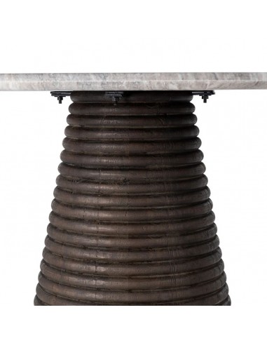 Mesa redonda de comedor 115 MARBELLA en mármol...