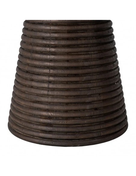 Mesa redonda de sala 110 MARBELLA em mármore e madeira de manga