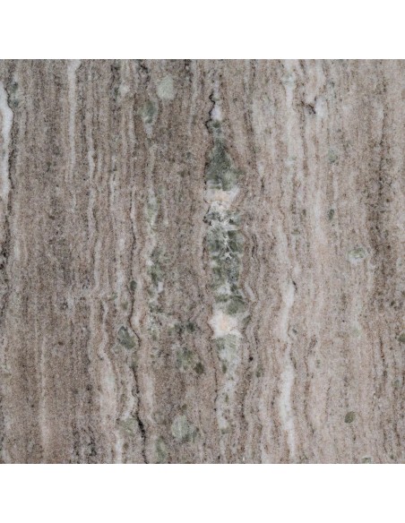 Mesa redonda de sala 110 MARBELLA em mármore e madeira de manga