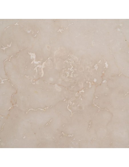 Mesa redonda con formas geométricas 120 SENA mármol y madera de mango