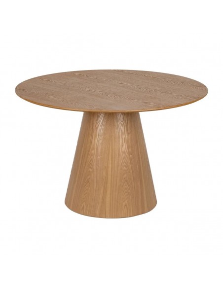 Mesa Redonda con base cónica NATURIA 120, MDF ROBLE