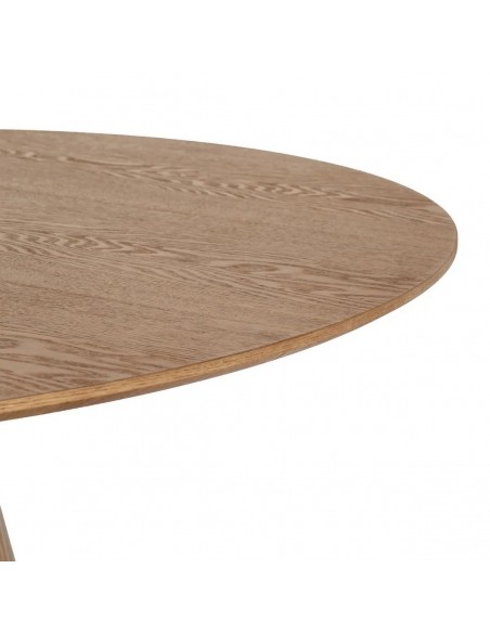 Mesa Redonda con base cónica NATURIA 120, MDF ROBLE