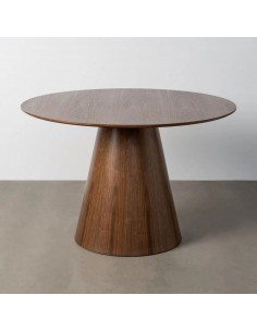 Mesa redonda NATURIA 120 com base cónica, acabamento em...