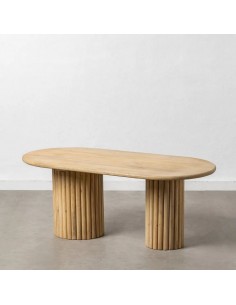 Mesa de Centro Oval BULMA 120, Madeira de Manga Natural 2