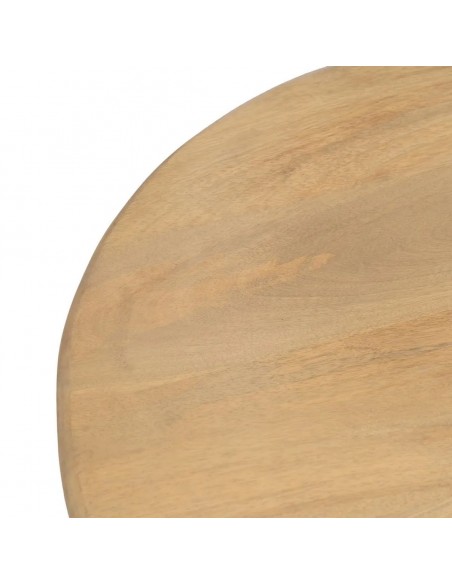 Mesa de Centro Ovalada 120 BULMA, Madera de Mango Natural