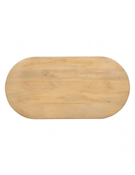 Mesa de Centro Oval BULMA 120, Madeira de Manga Natural